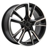 Alu kola Racing Line IN3627F, 17x7 5x100 ET46, černá matná + leštění