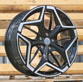 Alu kola Racing Line IN3635F, 19x7.5 5x108 ET50, černá + leštění
