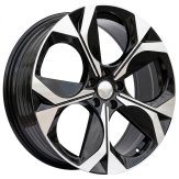 Alu kola Racing Line IN3653F, 20x8 5x112 ET41, černá + leštění