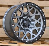Alu kola Racing Line JT245, 17x9 6x114.3 ET, šedivá matná + leštění