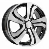 Alu kola Racing Line L1236, 15x6 4x100 ET53, černá + leštění