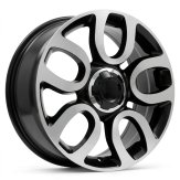 Alu kola Racing Line L1291, 17x7 5x98 ET41, černá + leštění