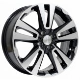Alu kola Racing Line L2093, 17x6.5 4x100 ET43, černá + leštění