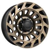 Alu kola Racing Line L2143, 15x8 6x139.7 ET10, černá + bronzové leštění