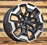 Alu kola Racing Line L2279, 18x7.5 6x114.3 ET30, černá + leštění (zátěžová)
