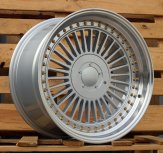 Alu kola Racing Line L2413, 19x9 10x112 ET20, stříbrná + leštěný límec (zátěžová)