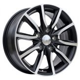 Alu kola Racing Line LU263, 15x6.5 5x114.3 ET40, černá matná + leštění
