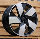 Alu kola Racing Line SR402, 20x8 5x108 ET50.5, černá + leštění (zátěžová)
