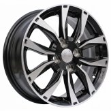 Alu kola Racing Line SW301, 15x6 4x100 ET45, černá + leštění