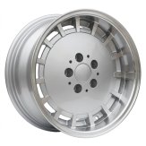 Alu kola Racing Line SW355, 16x8 5x112 ET11, stříbrná + leštěný límec