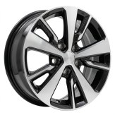 Alu kola Racing Line TL0400, 16x6.5 5x114.3 ET40, černá + leštění