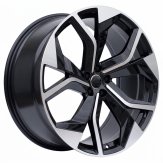 Alu kola Racing Line TX484, 22x10 5x112 ET20, černá + leštění (zátěžová)