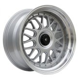 Alu kola Racing Line XE244, 19x9.5 5x120 ET35, stříbrná + leštěný límec