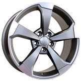 Alu kola Racing Line XE351, 19x8.5 5x112 ET40, šedivá matná + leštění (zátěžová)