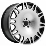 Alu kola Racing Line XE629, 22x9 5x112 ET32, černá + leštění (zátěžová)