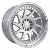 Alu kola Racing Line XFA39, 20x11 5x120 ET25, stříbrná + leštěný límec