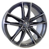 Alu kola Racing Line XFE81, 19x8.5 5x112 ET27, šedivá + leštění