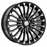 Alu kola Racing Line Y0056, 17x7 5x108 ET50, černá + leštění