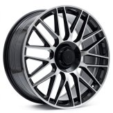 Alu kola Racing Line Y0207, 19x8.5 5x112 ET40, černá + leštění (zátěžová)