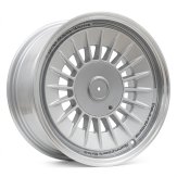 Alu kola Racing Line Y1085, 16x8 5x120 ET20, stříbrná + leštěný límec