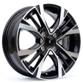 Alu kola Racing Line Y1127, 15x6 4x100 ET51, černá + leštění