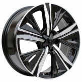 Alu kola Racing Line Y1187, 17x7 5x108 ET44, černá + leštění