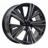 Alu kola Racing Line Y1187, 18x7.5 5x108 ET44, černá + tmavé leštění