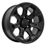 Alu kola Racing Line Y1203, 17x8 6x139.7 ET5, černá matná (zátěžová)