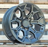 Alu kola Racing Line Y1203, 17x8 6x139.7 ET5, šedivá matná + leštění (zátěžová)