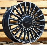 Alu kola Racing Line Y1210, 16x6.5 4x98 ET35, černá + leštění