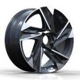 Alu kola Racing Line Y1220, 16x6.5 4x100 ET45, černá + leštění