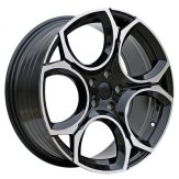 Alu kola Racing Line Y1232, 17x7.5 5x112 ET45, černá + leštění