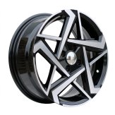 Alu kola Racing Line Y1237, 16x6.5 4x100 ET45, černá + leštění
