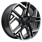 Alu kola Racing Line Y1243, 20x8.5 5x112 ET38, černá matná + leštění