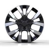 Alu kola Racing Line Y1248, 17x7 5x108 ET45, černá + leštění