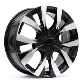 Alu kola Racing Line Y1248, 17x7 5x108 ET45, černá + leštění