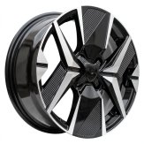 Alu kola Racing Line Y1256, 16x6.5 4x108 ET32, černá + leštění