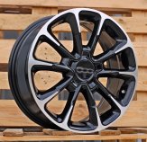 Alu kola Racing Line Y1281, 17x7 5x110 ET40, černá + leštění