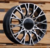 Alu kola Racing Line Y1283, 16x6.5 4x98 ET35, černá + leštění