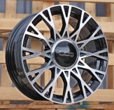 Alu kola Racing Line Y1283, 16x6.5 4x98 ET35, černá + leštění