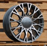 Alu kola Racing Line Y1283, 16x6.5 4x98 ET35, šedivá + leštění