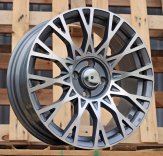 Alu kola Racing Line Y1283, 16x6.5 4x98 ET35, šedivá + leštění