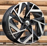 Alu kola Racing Line Y1379, 18x7 5x114.3 ET35, černá + leštění