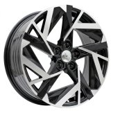 Alu kola Racing Line Y1379, 18x7 5x114.3 ET45, černá + leštění