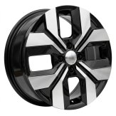 Alu kola Racing Line Y1392, 15x6.5 4x100 ET40, černá + leštění