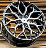 Alu kola Racing Line YF0319, 20x9 5x127 ET40, černá + leštění (zátěžová)