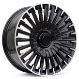 Alu kola Racing Line YF0425, 20x8.5 5x112 ET33, černá + leštění (zátěžová)