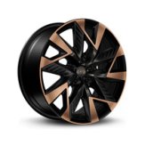 Alu kola Racing Line YF0443, 19x8 5x112 ET40, černá matná + měděná barva leštění