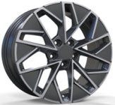 Alu kola Racing Line YF0444, 18x8 5x112 ET44, černá + leštění