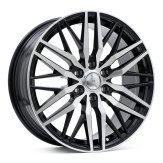 Alu kola Racing Line YF0453, 19x8 6x120 ET48, černá + leštění (zátěžová)